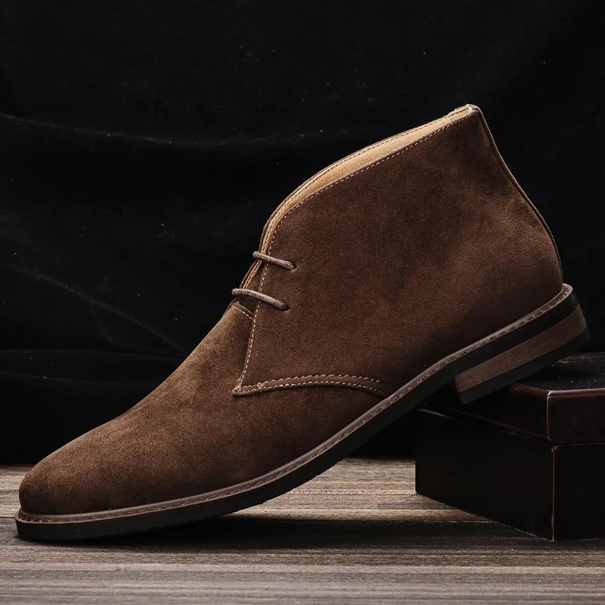 American style retro desert boots