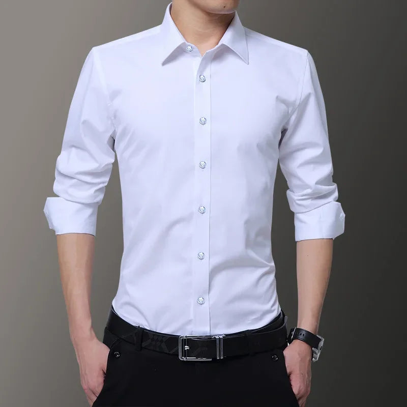 Camisa de manga larga slim fit para hombre