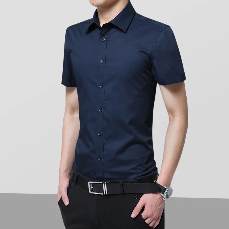 Camisa de manga larga slim fit para hombre