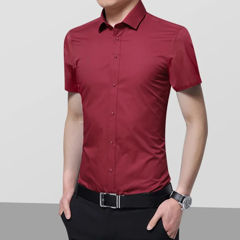 Camisa de manga larga slim fit para hombre