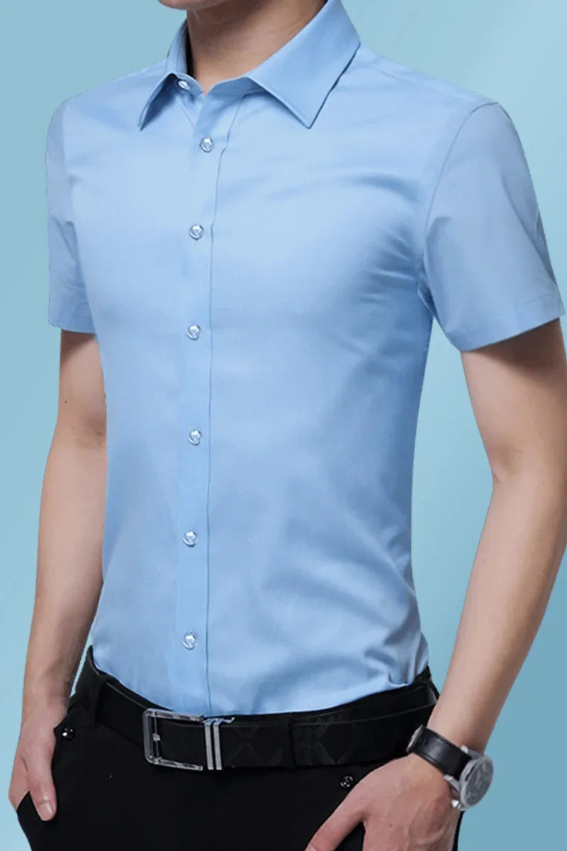 Camisa de manga larga slim fit para hombre